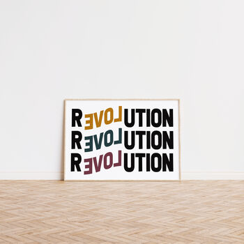 Revolution Retro Love Wall Print, 3 of 6