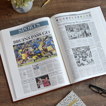 Ucla Bruins College Football Personalised Gift Newspaper History Book, 9 of 11