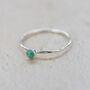 Sterling Silver Birthstone Stacking Ring, thumbnail 4 of 12