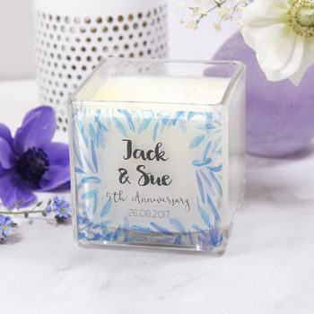Scented Anniversary Luxury Square Candle, 5 of 10