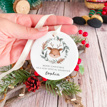 Personalised Daughter Christmas Ornament Gift, 5 of 7