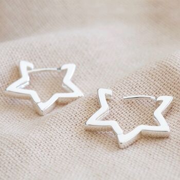 Star Hoop Earrings, 2 of 8