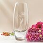 Engraved August Birth Flower 'Poppy' Vase, thumbnail 1 of 7