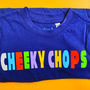 Cheeky Chops Organic Kids T Shirt, thumbnail 2 of 3