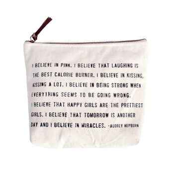 Inspirational Quote Make Up Or Wash Bag, 2 of 4