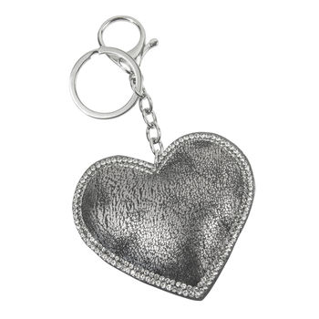 Sparkly Edged Love Heart Keyring, 3 of 5