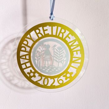 Happy Retirement Hanging Decoration Gift Set, 6 of 12