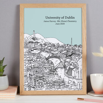 Personalised Dublin Graduation Gift Print, 9 of 9