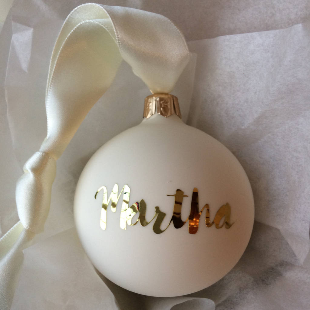 personalised christmas bauble by pluen  notonthehighstreet.com