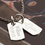 Personalised Silver Double Mini Dog Tag Necklace, thumbnail 1 of 10