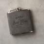 Personalised Wedding Hipflask Groom's Party Gifts, thumbnail 3 of 9
