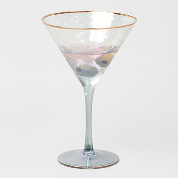 G Decor Set Of Four Grey Hammered Martini Glasses, 2 of 6