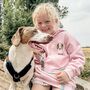 Personalised Children's Motif Hoody With Pet On, thumbnail 3 of 12