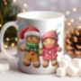 Personalised Gingerbread Couple Christmas Mug, thumbnail 1 of 2