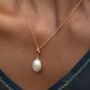 18ct Gold Baroque Pearl Charm Necklace, thumbnail 1 of 5