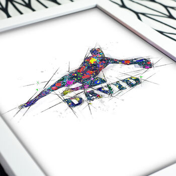 Goalkeeper New Sketch Style Art Print, 3 of 5