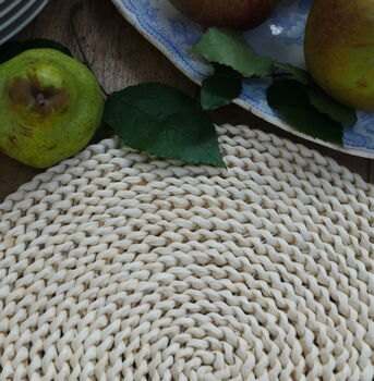 Pair Of Natural Woven Placemats, 4 of 6
