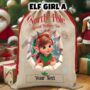 Personalised Christmas Elf Breakout Santa Sack, thumbnail 5 of 6