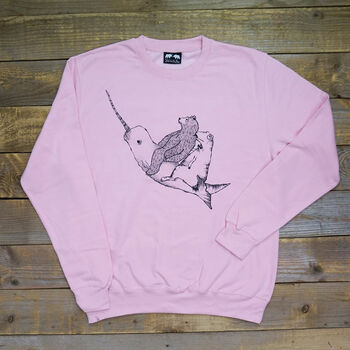 Bear And Narwhal Unisex Sweater, 4 of 6