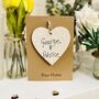 New Home Card Red Heart Wooden Keepsake Gift, thumbnail 6 of 7