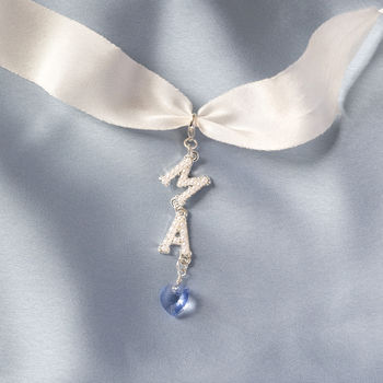Personalised Something Blue Bride And Groom Charm, 3 of 9