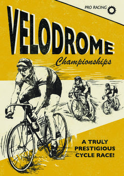 Velodrome Cycling Print, 2 of 2