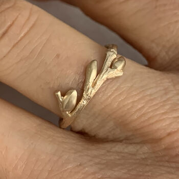 Willow Twig Ring In Nine Carat Gold, 3 of 6