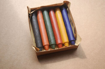 Set Of Six Standard Beeswax Crayons, 2 of 3