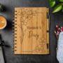 Personalised Eco Bamboo Floral Diary Notebook, thumbnail 3 of 6