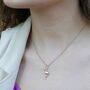 Rose Gold Flamingo Charm Necklace, thumbnail 1 of 4