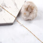 Lydia. White Opal Gold Plated Sterling Silver Necklace, thumbnail 3 of 4