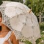Victorian Lace Umbrella Sun Wedding Summer Parasol, thumbnail 5 of 6
