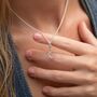 Sterling Silver Lucky Horseshoe Charm Necklace, thumbnail 3 of 6