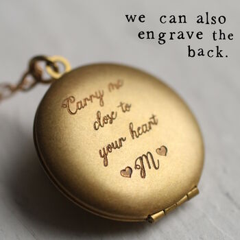 Forget Me Not Locket Necklace, 5 of 9