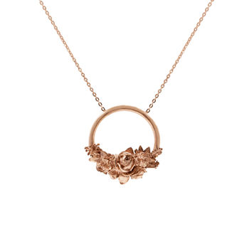 Rose Halo Necklace Gold/Silver/Rose Gold, 5 of 11