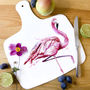 Inky Flamingo Chopping Board, thumbnail 4 of 4