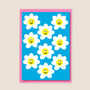 Cute Smiley Daisy Flower All Occasions Blank Card, thumbnail 2 of 2