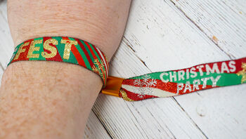 Xmas Fest Christmas Party Festival Wristbands, 3 of 8