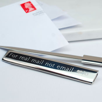 Personalised Luxury Silver Letter Opener, 2 of 6