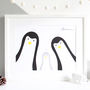 Penguin Family Selfie, Personalised Print, thumbnail 1 of 11