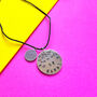 Personalised Hand Stamped Initial Necklace Be Happy Birthday Gift, thumbnail 2 of 10