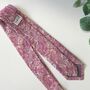 Liberty Tie In Light Pink Strawberry Thief Birds Motif, thumbnail 4 of 9