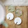 Set Of Personalised Birth Flower Acrylic Glass Tokens, thumbnail 5 of 10