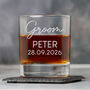 Personalised Wedding Glass Tumbler Mens Best Man Groomsman, thumbnail 4 of 7