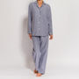 Women's Pyjamas In Ash Grey Herringbone Flannel, thumbnail 1 of 4
