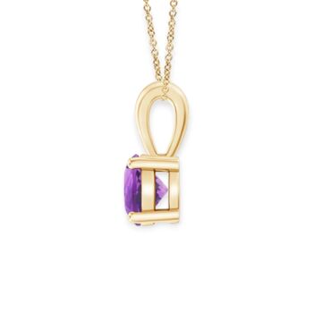 Genuine Amethyst Necklace In 9ct Gold, 12 of 12