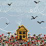 Little House On The Meadow Print A3, thumbnail 2 of 5