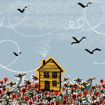 Little House On The Meadow Print A3, 2 of 5