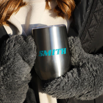 Custom Name Stainless Steel Thermos Tumbler, 2 of 9