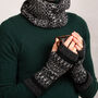 Soft Handmade Fair Isle Knitted Wrist Warmers, thumbnail 1 of 6